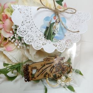 St. Jude Thaddeus keychain. San Judas Tadeo keychain Funeral Keepsakes. Favors